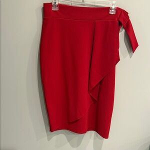 Worthington Vibrant Red Pencil Skirt